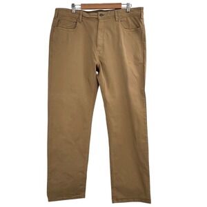 Orvis Pants Mens 40x32 Brown Khaki 1856 Stretch Twill Regular Fit 5-Pocket Chino